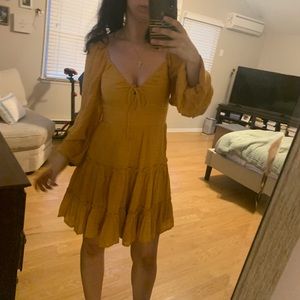 Lulus NWT yellow dress